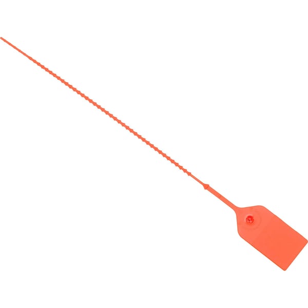 Adjustable Extinguisher Tamper Seal, 9L, Orange, 100PK